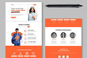 Online Course Website Landing Page, an UI Kit Template by CreativeShaper (Thumbnail 1 of 4)