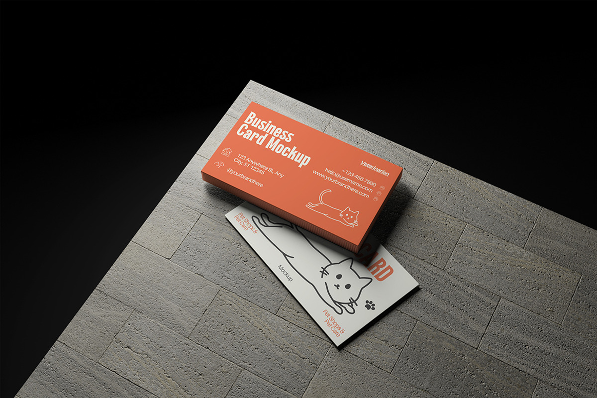 Business Card Mockup, an Advertising Mockup by ianmikraz (Photo 2 of 5)