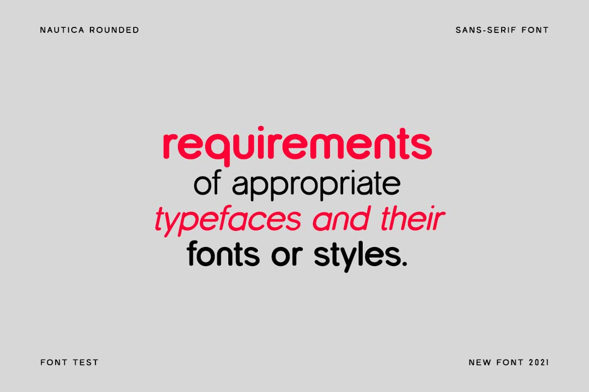 Nautica Rounded Geometric Sans Serif, a Sans Serif Font by UICreative (Photo 4 of 14)