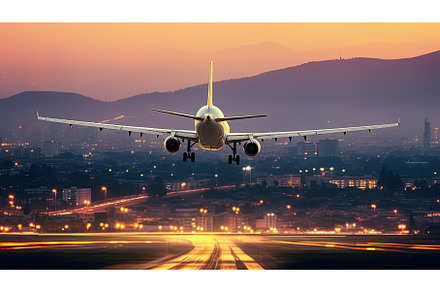 Airplane take off, a Transportation Photo by Neirfy