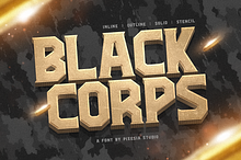 Black Corps - Military Serif Font