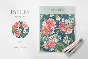 Peonies - Watercolor Collection, an Illustration by PatrushevaYana (Thumbnail 4 of 9)