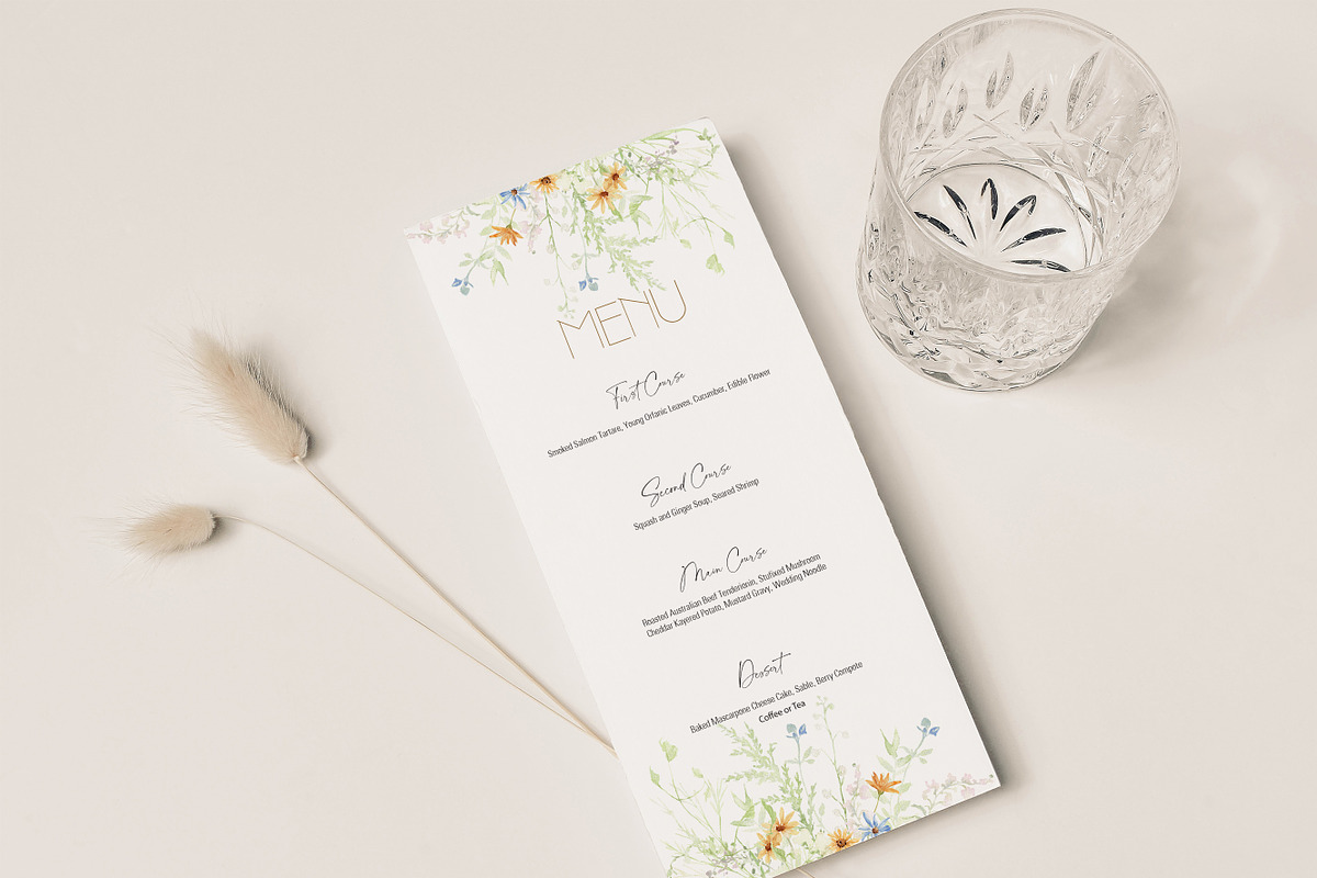 Watercolor AIRY WILDFLOWER Clipart, a Decorative Illustration by Beigetime (Photo 14 of 16)