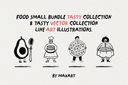 YUMMY FOOD BUNDLE Vol.1: Hand-Drawn, a Food Illustration by MaxArt Foundry (Thumbnail 2 of 9)