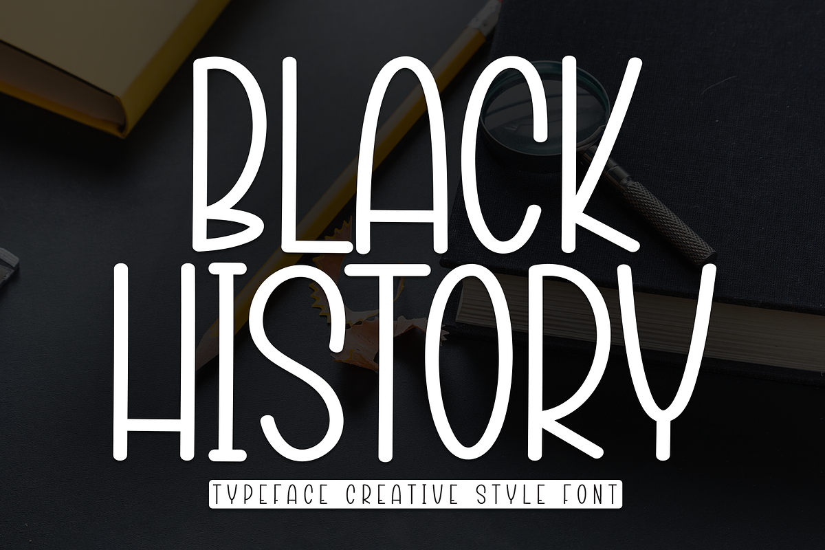Black History  | Script Font, a Script Font by Scratchones (Photo 1 of 8)