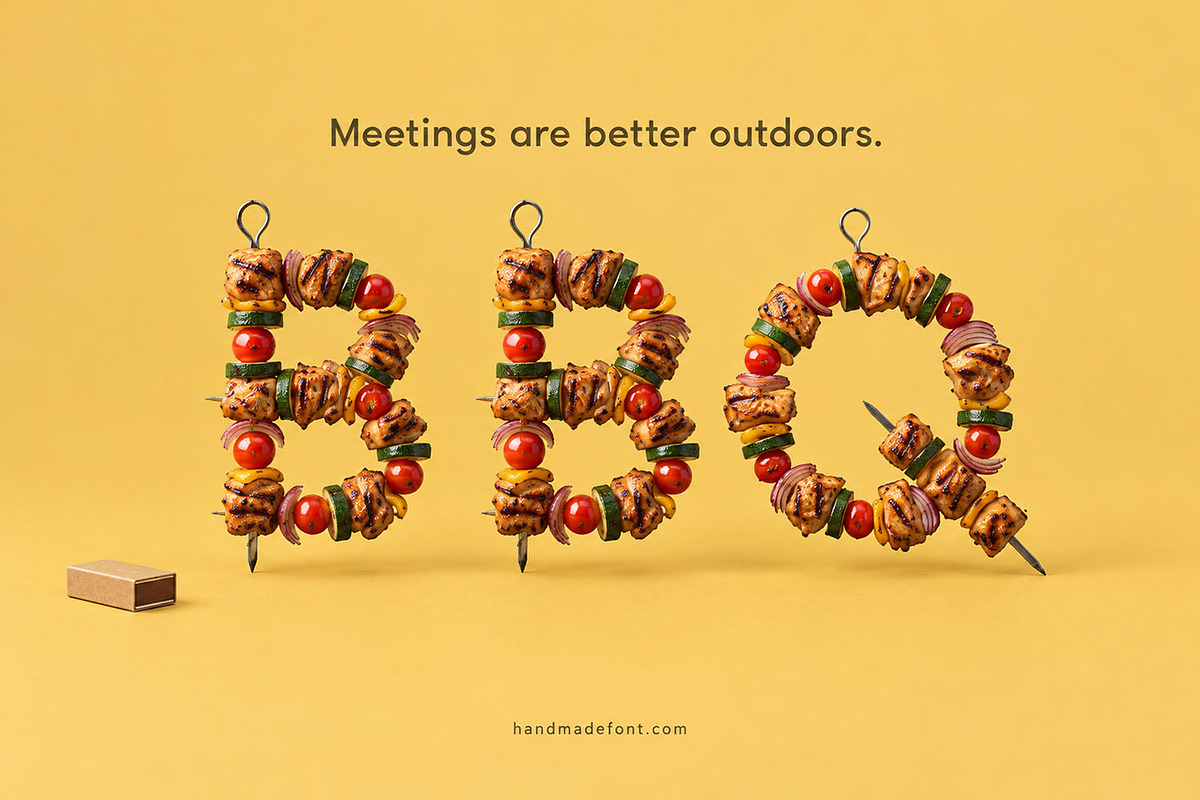 BBQ Skewer Font, a Sans Serif Font by Handmadefont (Photo 13 of 15)