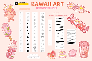 Procreate Kawaii Berry Treat Stamps