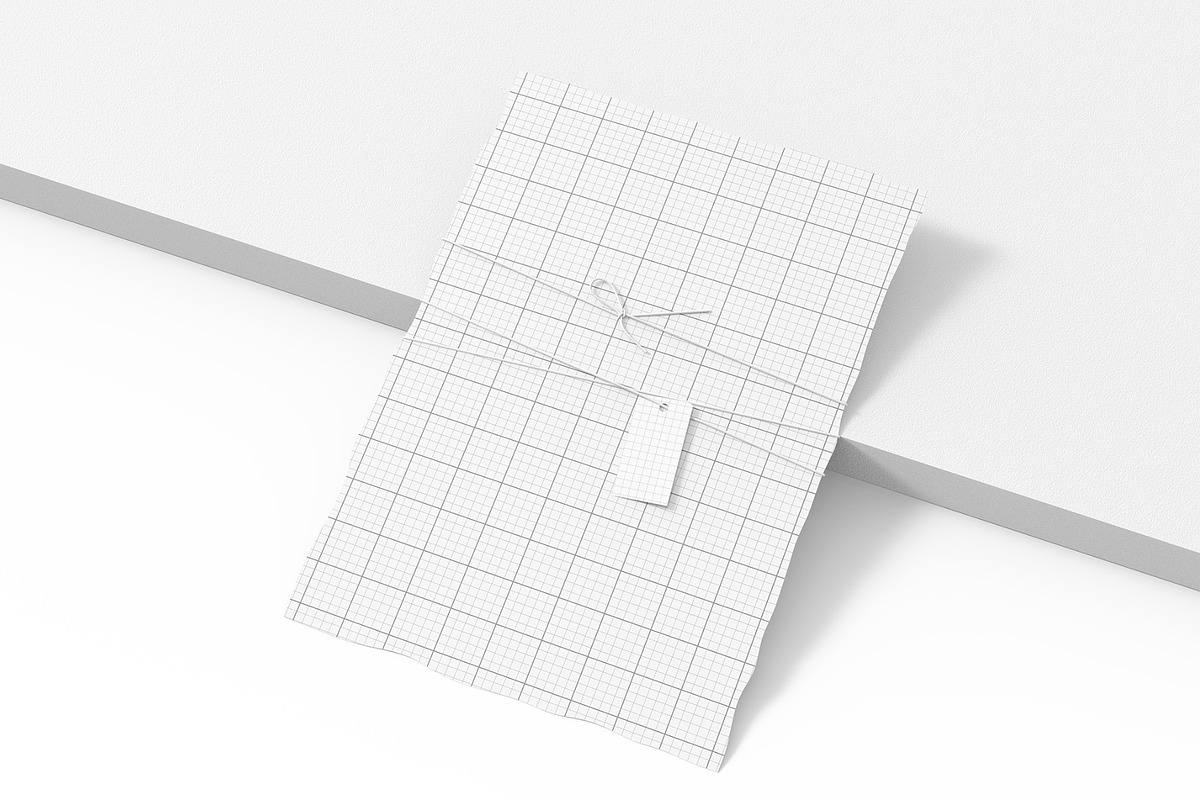 Invitation Card Mockup with Tag, a Product Mockup by graphypix (Photo 3 of 4)