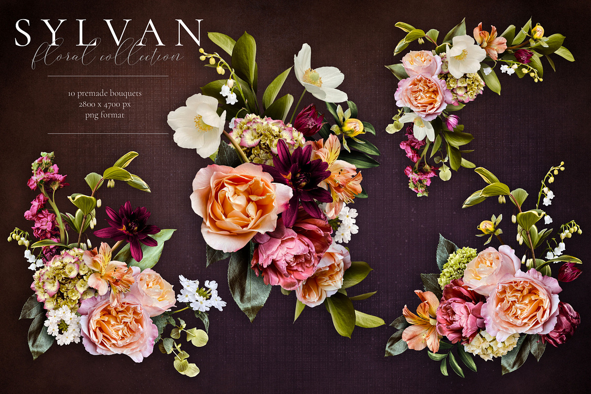 Sylvan Floral Clip Art Collection, an Object Graphic by Eclectic Anthology (Photo 8 of 20)