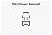 Chair and Seating Icons, an Outline Icon by Designfour (Thumbnail 5 of 7)