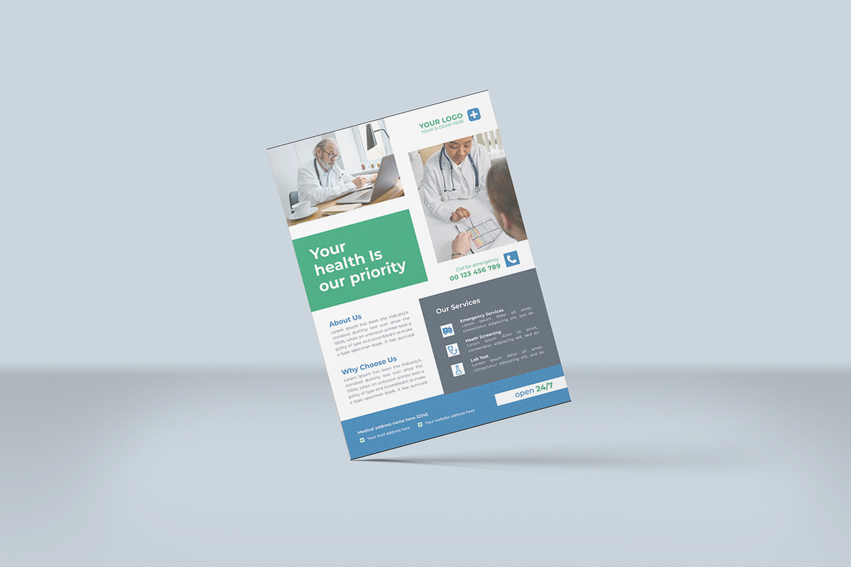 Medical Flyer, a Flyer Template by Lakhan1998 (Photo 4 of 5)