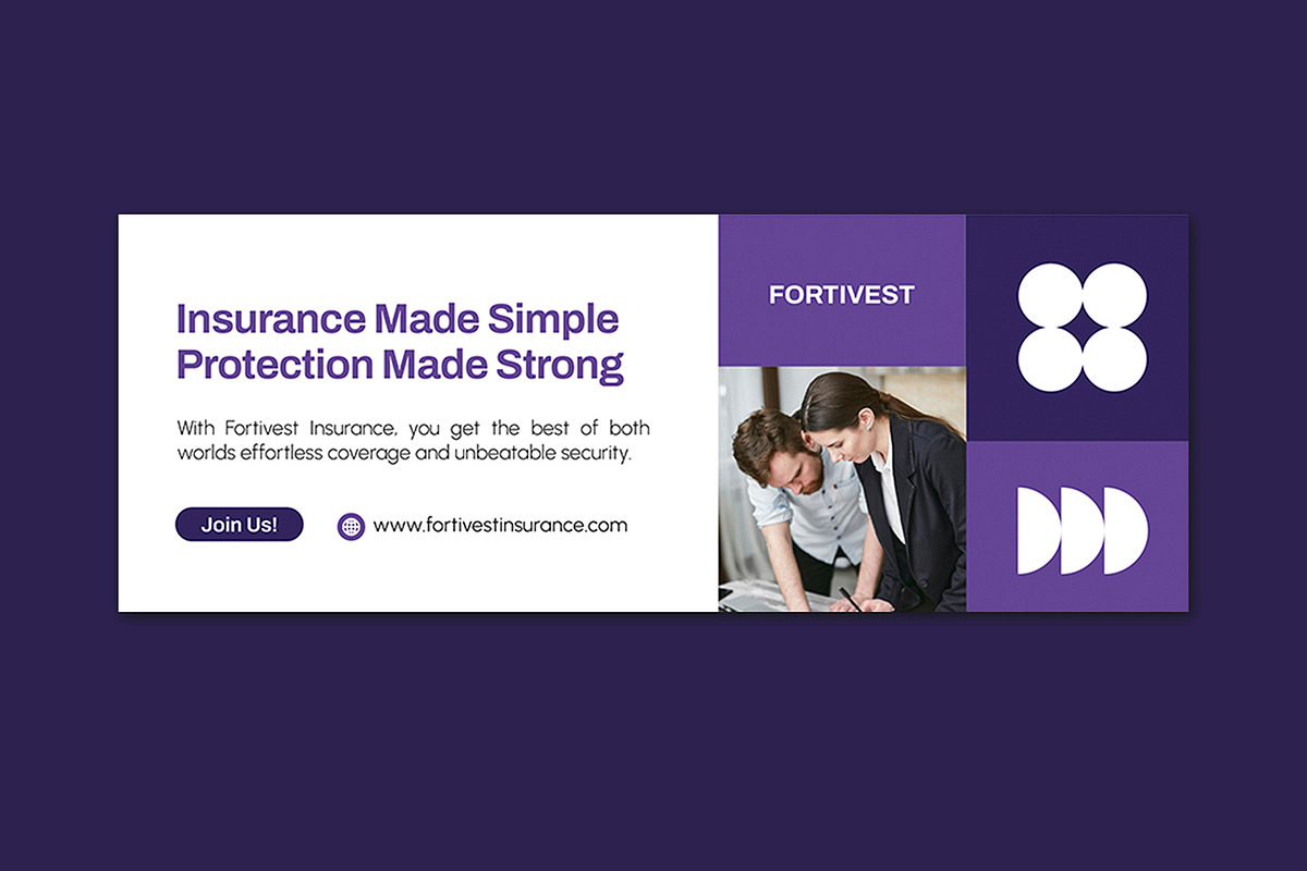 Fortivest Insurance - Facebook Cover, a Social Media Template by Esensifiksi.studio (Photo 2 of 3)