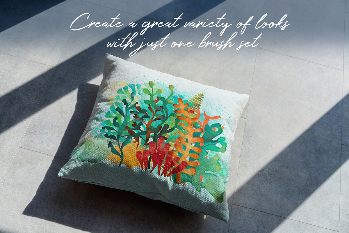 Leafy Fronds Brush Set, a Brush Add-On by DeloresArt (Photo 7 of 12)