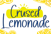 Crused Lemonade, a Handwritten Font by InermediaSTUDIO (Thumbnail 1 of 8)