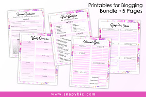 Planners For Bloggers A4 A5 US