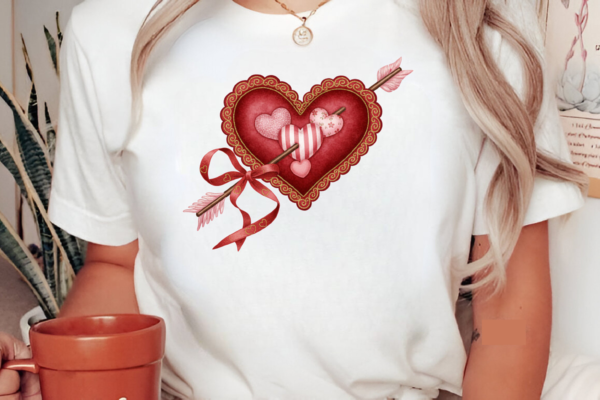 Latch Hook Yarn Valentine Heart PNG, an Illustration by Designking (Photo 3 of 6)
