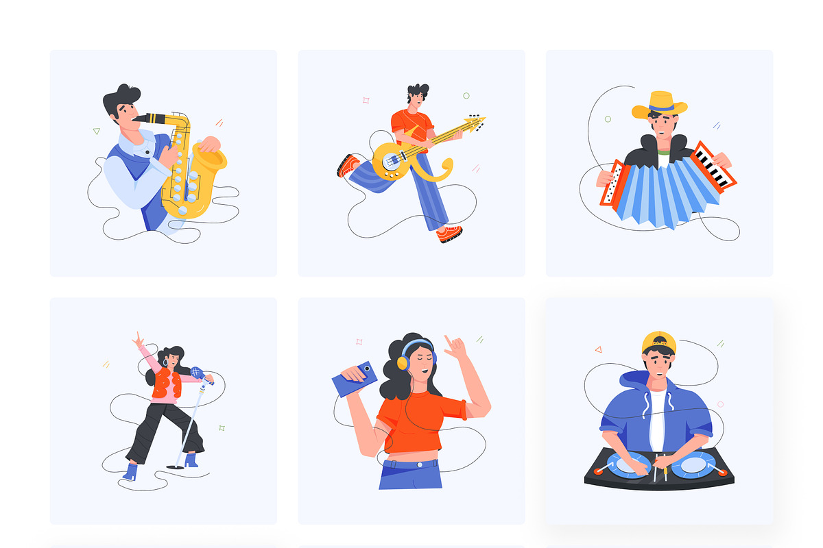 Animated Rock Band Icons, a Duotone Icon by Vectors Market (Photo 6 of 12)