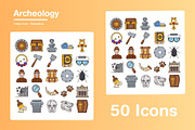 50 Archeology Icons – Editable Icons, an Outline Icon by Pexelverse (Thumbnail 2 of 2)