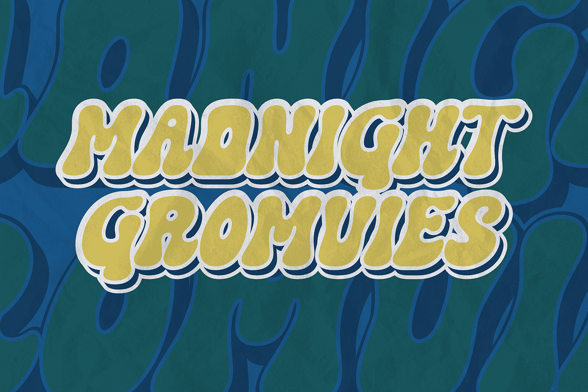 Gromvies - Retro Display, a Sans Serif Font by ahweproject (Photo 5 of 8)