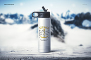 S. Steel 20 oz. Water Bottle Mockup, a Product Mockup by creatsy5 (Thumbnail 9 of 12)