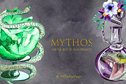 Watercolor Mythos Clipart Set, an Animal Illustration by ArtCreationsDesign (Thumbnail 9 of 9)
