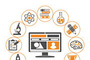 Online Education Concepts, an Education Illustration by TAlex (Thumbnail 5 of 6)