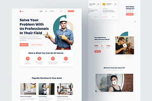 Home Repair Website Homepage