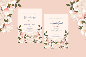 FLORAL ELEGANT WEDDING INVITATION