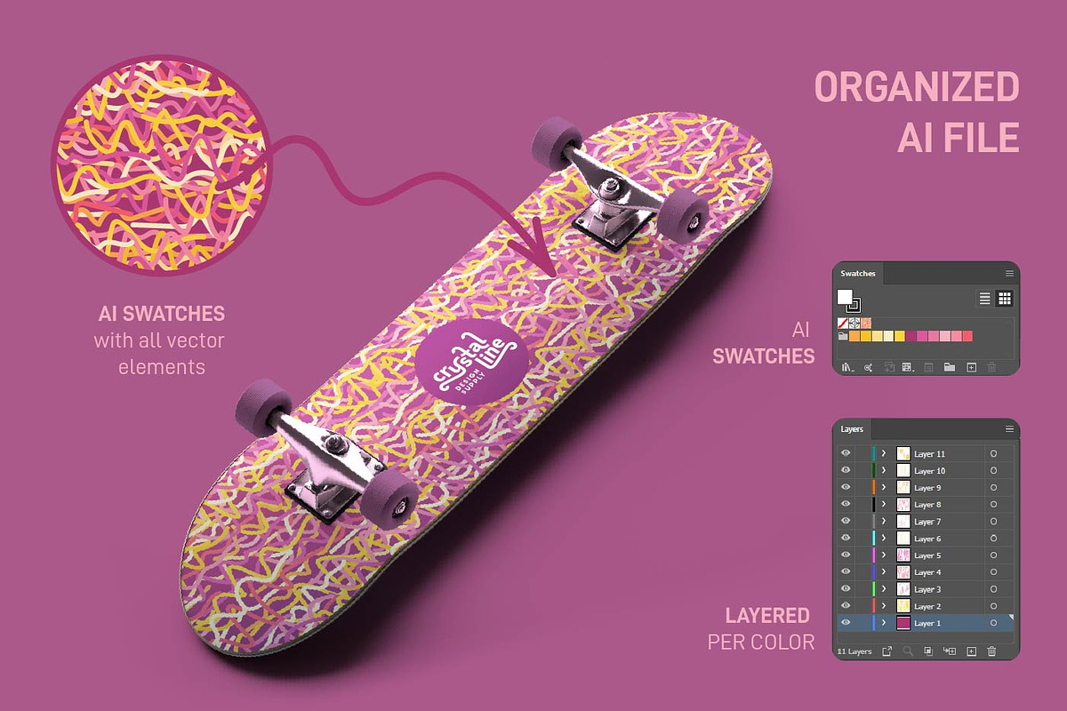 Jelly Beans, a Pattern Graphic by Crystal Line (Photo 5 of 9)