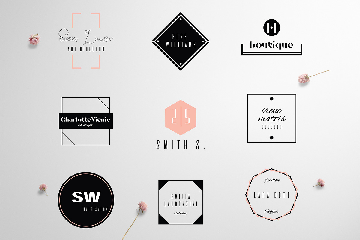 Feminine Chic Logo Templates, a Branding & Logo Template by IsikChic (Photo 9 of 9)