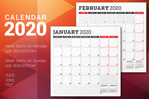 Monthly Planner 2020