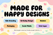Bubble Buddy – Chunky Display Font, a Script Font by Wow Magic (Thumbnail 4 of 4)