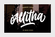 Allitha Handmade Script, a Blackletter Font by Weape Studio (Thumbnail 13 of 13)