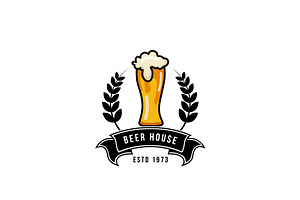 Beer House Logo Design, a Branding & Logo Template by AlvinStd