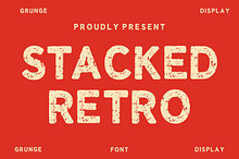 Stacked Retro – Grunge Display Font