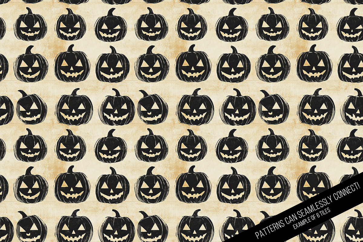Vintage Halloween Digital Paper, a Pattern Graphic by Chromolume Studio (Photo 5 of 28)