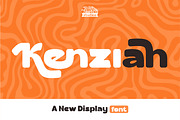 Kenziah - Retro Display Font, a Sans Serif Font by Rishsketch (Thumbnail 1 of 14)