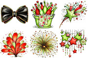 New Year's Midnight Glam Clipart, an Illustration by Craft Nest (Thumbnail 6 of 6)