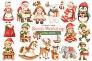 Christmas Watercolor PNG, a Seasonal Illustration by Villa 11 Estudio (Thumbnail 1 of 9)