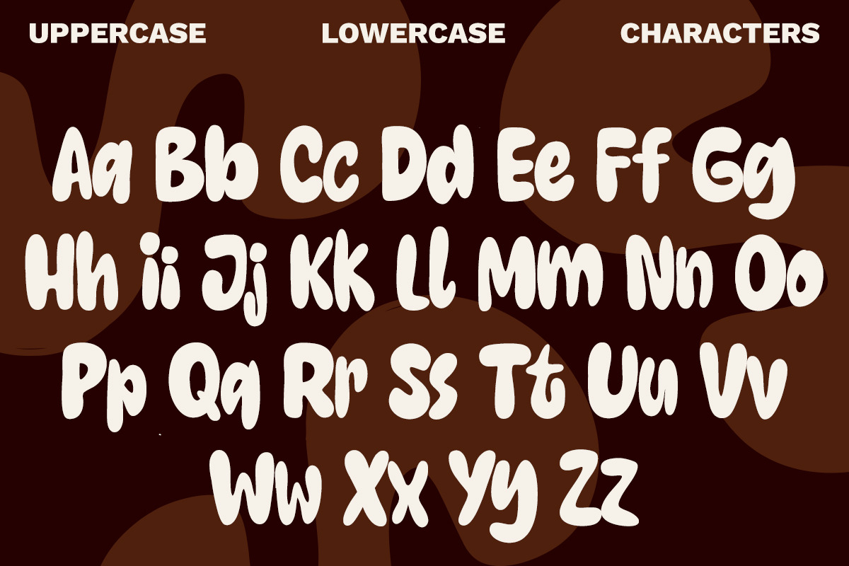 Milky Brown – Playful Display Font, a Handwritten Font by Unicode Studio (Photo 9 of 11)