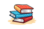 School Clock & Books Set, an Object Graphic by yasushie (Thumbnail 10 of 13)