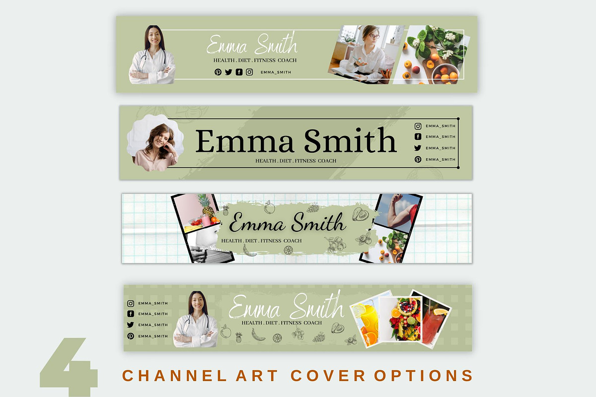 Wellness Coach Youtube branding, a Social Media Template by Millennials Marketing (Photo 2 of 8)