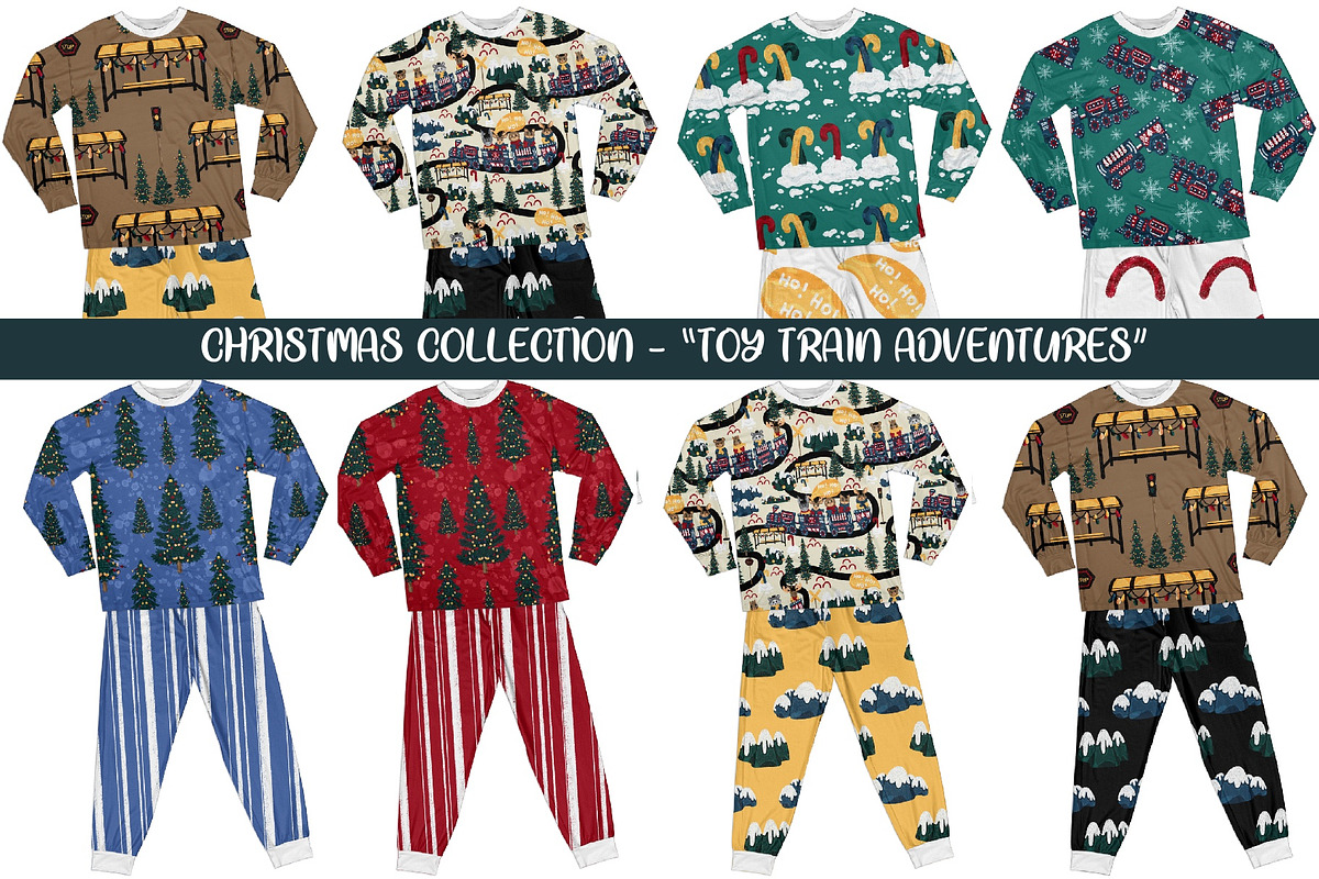 Christmas Set- “Toy Train Adventure”, a Pattern Graphic by D.O.C Gallery by Carla (Photo 12 of 12)