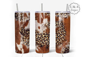 Western Cowhide 20oz Tumbler PNG