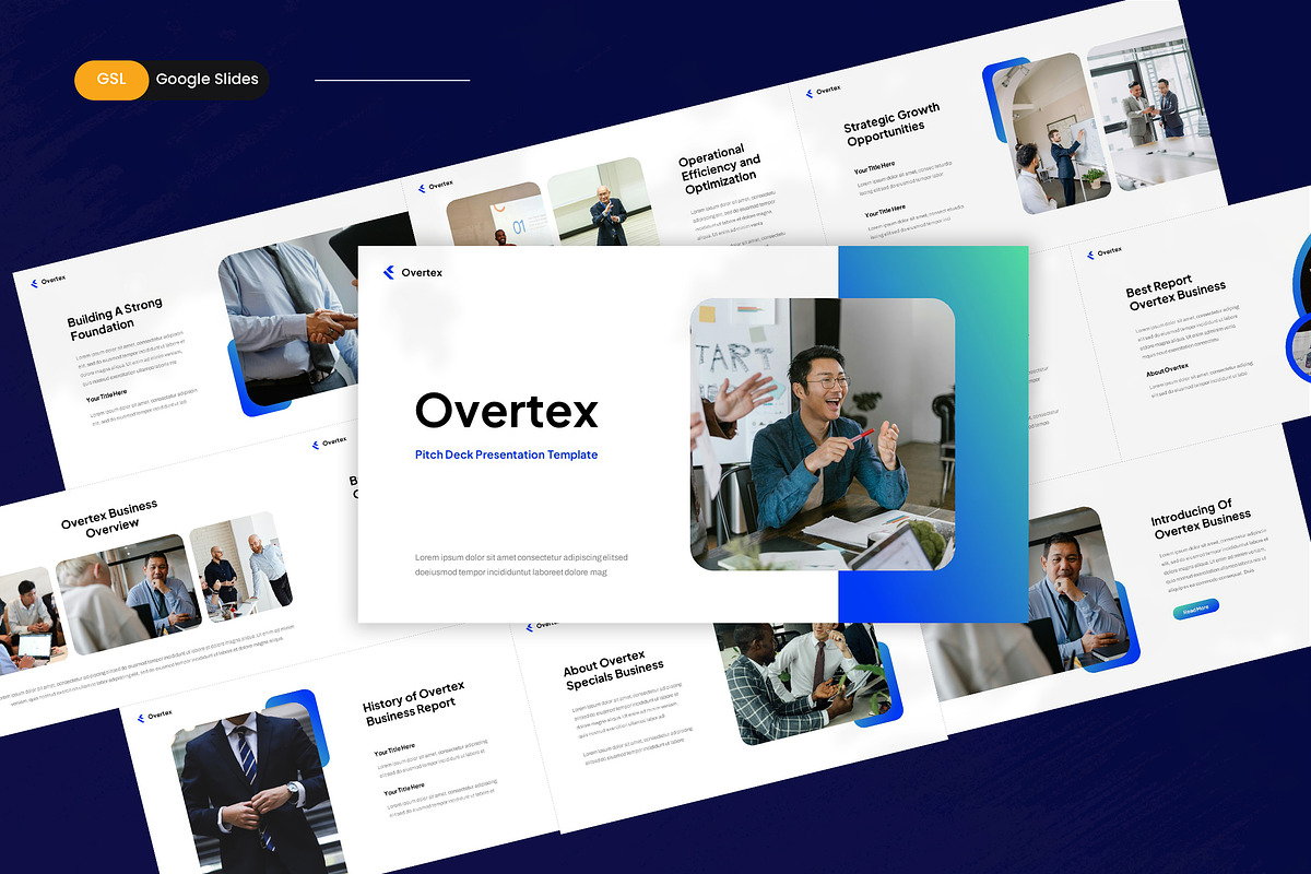 Pitch Deck Google Slides Template, a Presentation Template by Salamahtype (Photo 1 of 5)