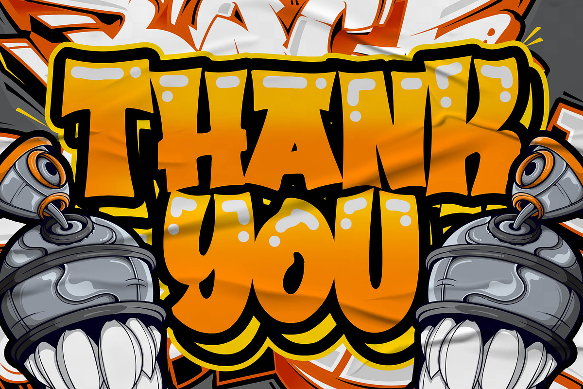 Bradwall Graffiti Font, a Font by Blankids Studio (Photo 6 of 6)