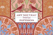Autumn Boho Patterns Thistle Flowers, a Pattern Graphic by RachelStudio (Thumbnail 1 of 10)