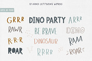 DINOSAURS clipart + SVG files, an Illustration by Alina Mubarak (Thumbnail 5 of 14)