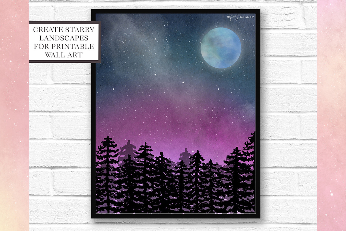 Procreate Galaxy Brushes, a Brush Add-On by My Fancy Design Shop (Photo 12 of 14)