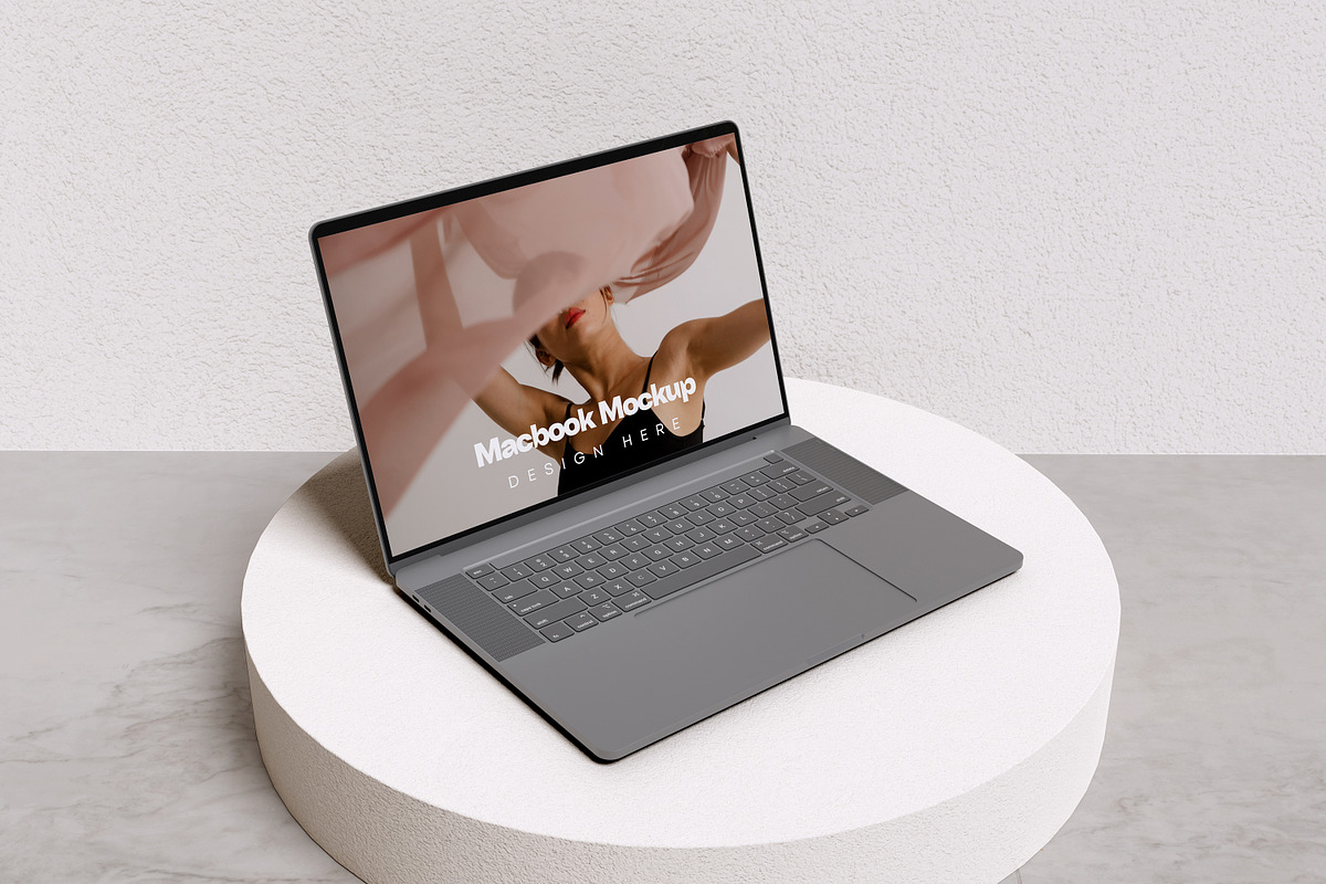 MacBook Air Mockup Set, a Wearable Device Mockup by swsi-studio (Photo 2 of 6)